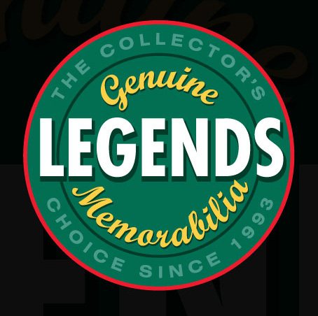 Legends Genuine Memorabilia, The Collector's Choice since 1993 logo